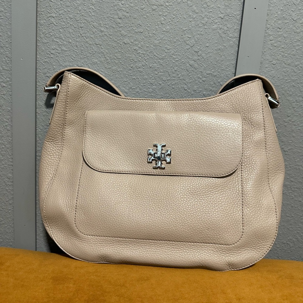 Tory Burch Mercer Slouch Leather Shoulder Bag